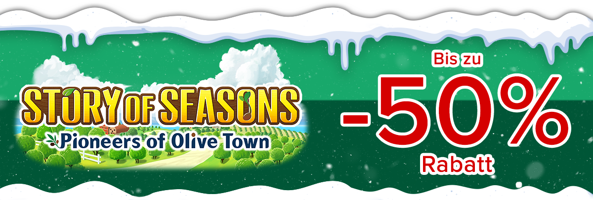 Bis zu 50% Rabatt auf STORY OF SEASONS: Pioneers of Olive Town auf Nintendo Switch™, PlayStation®4 und Xbox!