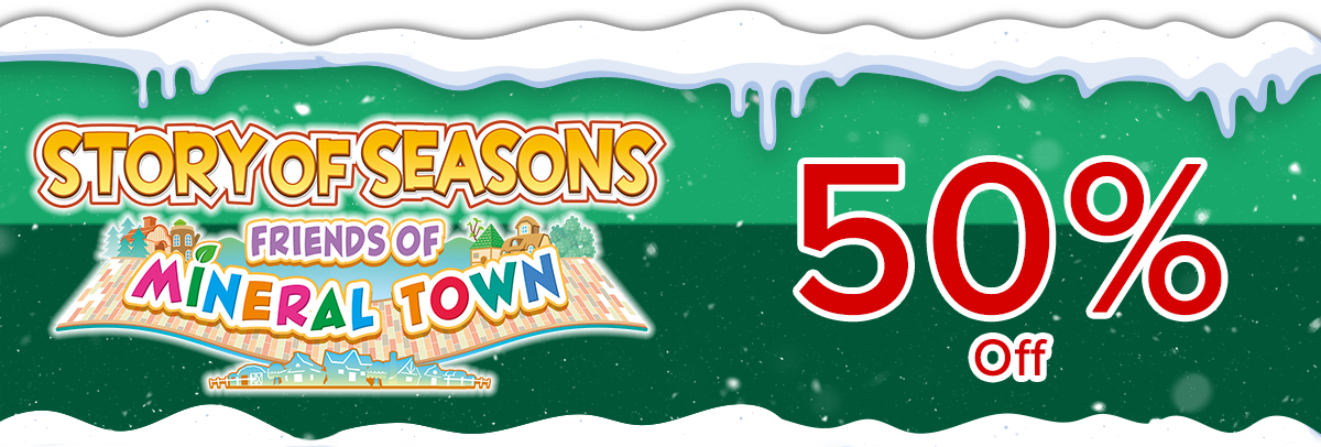 50% of Story of Seasons Friends of Mineral Town