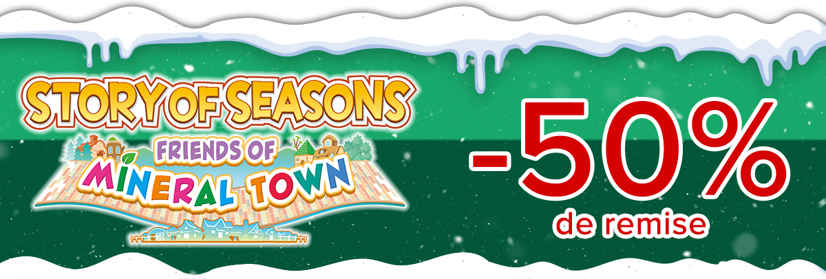 50% de réduction sure Friends of Mineral Town